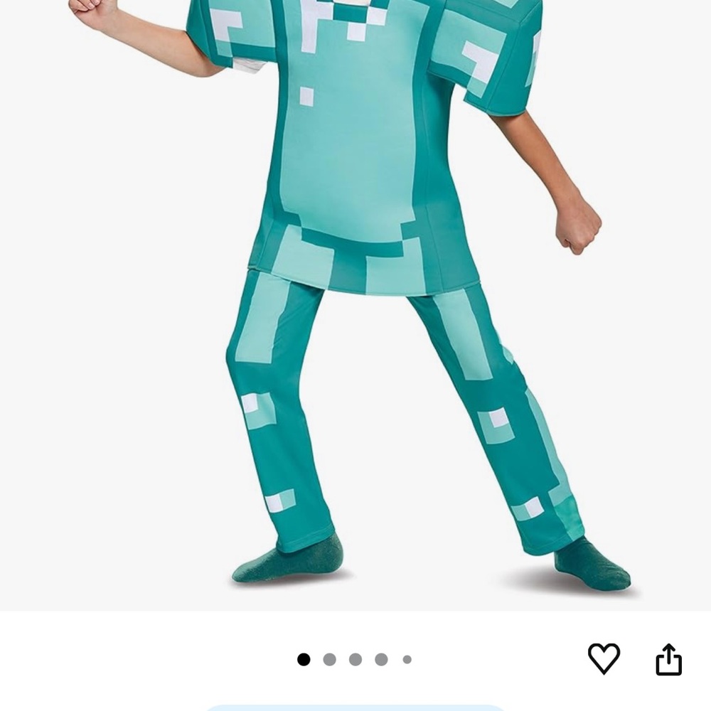 Minecraft Armor Deluxe 3pc Kids Costume